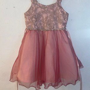 Rare Editions Size 8 Pink Dress
